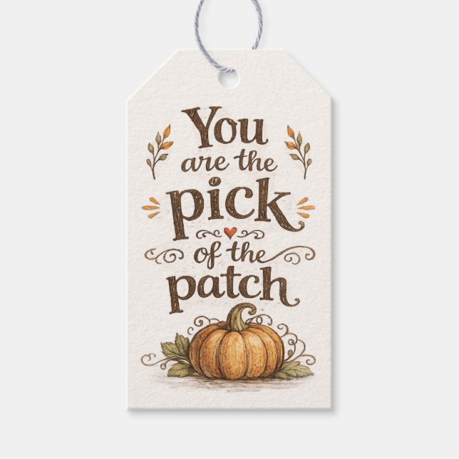 Étiquettes Cadeaux d'Automne (Devant)