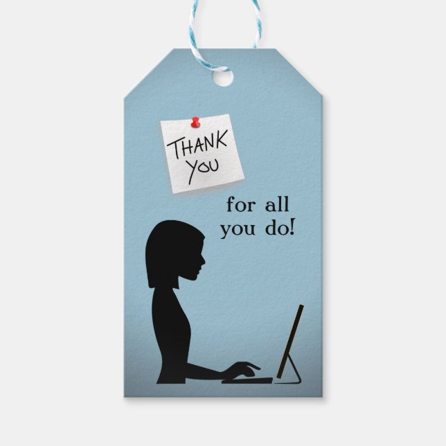 Étiquettes cadeaux de jour pour les professionnels (Devant)