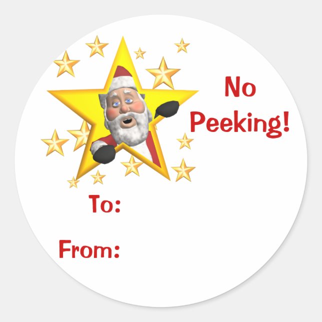 Étiquettes cadeaux de Noël (Devant)