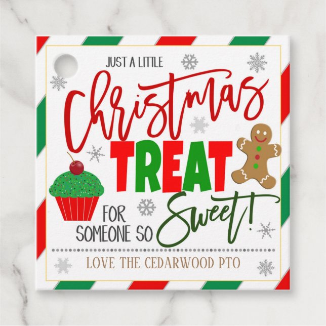 Étiquettes cadeaux de Noël (Devant)