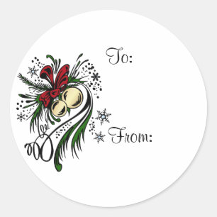 Étiquettes cadeaux de Noël