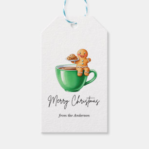 Étiquettes Cadeaux de Noël Chocolat Chaud Mignon