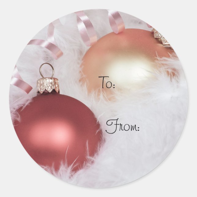 Étiquettes cadeaux de Noël Classy (Devant)