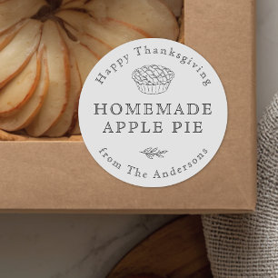 Étiquettes Cadeaux de Nourriture de Thanksgiving p