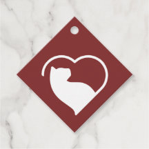 étiquettes cadeaux de red lovecats