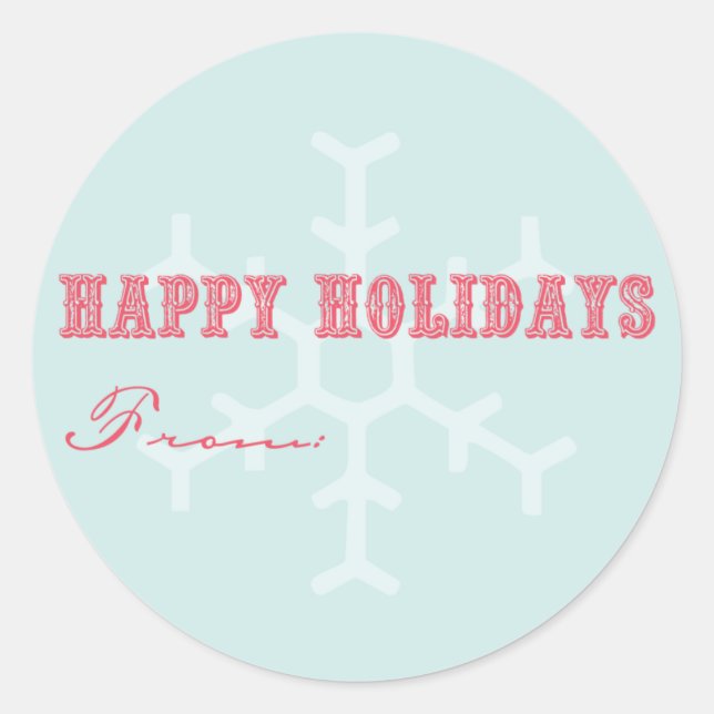 Étiquettes cadeaux de vacances (Devant)