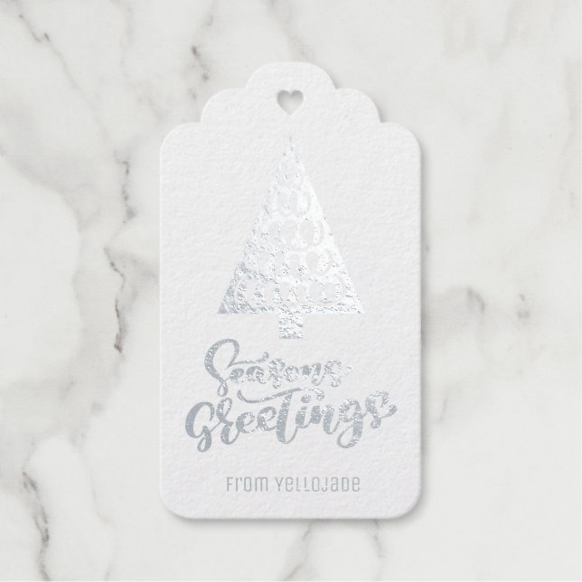 Étiquettes Cadeaux Élégant personnalisable Joyeuses Fêtes de Noël F (Recto)