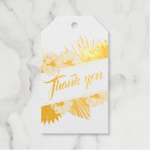 Étiquettes Cadeaux Élégante Pampas Séchée Florale Véritable