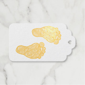 Étiquettes Cadeaux Empreintes bébé