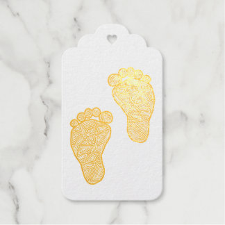 Étiquettes Cadeaux Empreintes bébé