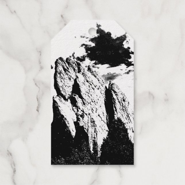 Étiquettes Cadeaux esprit de la montagne  (Verso)