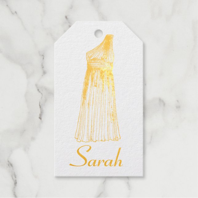 Étiquettes Cadeaux Femme d'honneur de la fête nuptiale (Recto)