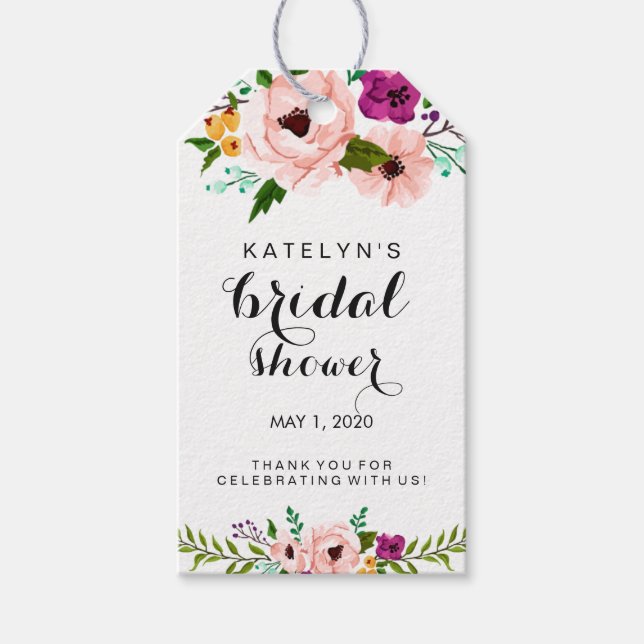 Étiquettes cadeaux Fête des mariées Merci de la Co (Devant)