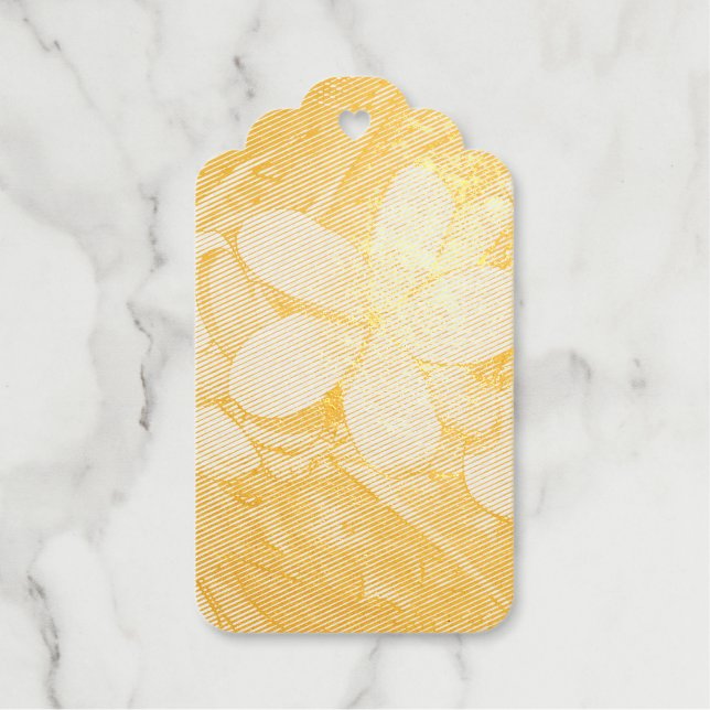 Étiquettes Cadeaux frangipanier (Recto)