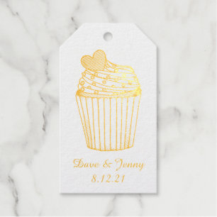 Étiquettes Cadeaux Gâteau Cupcake Mariage Baby Shower Saint-Valentin