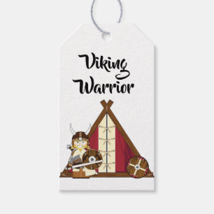 Étiquettes Cadeaux - Guerrier Viking