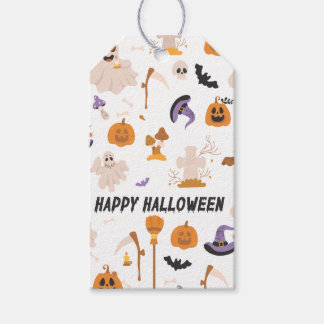 Étiquettes Cadeaux Halloween Typographie Épouvanta
