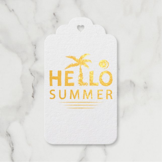 Étiquettes Cadeaux Hello Summer (Recto)