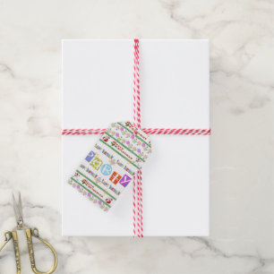 Étiquettes Cadeaux Joyeux Noël Joyeux Anniversaire