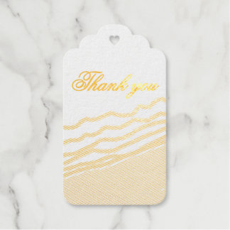 Étiquettes Cadeaux LJ Monogram Elegant Beach Wedding