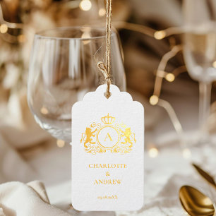 Étiquettes Cadeaux Logo personnalisé Monogramme Armoiries Gomme de li