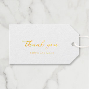 Étiquettes Cadeaux Mariage Classique Élégant