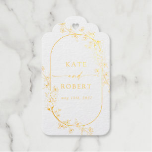 Étiquettes Cadeaux Mariage floral moderne