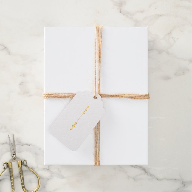 Étiquettes Cadeaux Mariage Monogramme Vert Sauge (Avec de la ficelle)