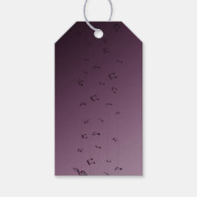 Étiquettes Cadeaux Mauve Notes de Musique 
