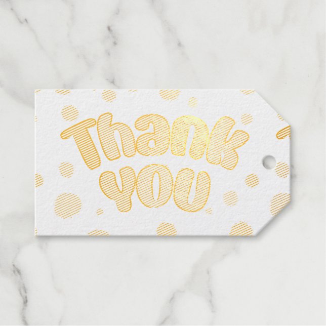 Étiquettes Cadeaux Merci (Recto (horizontal))