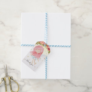 Étiquettes cadeaux Merci fée   Jardin enchanté