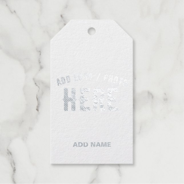 ÉTIQUETTES CADEAUX MODERNE ET MODERNE PERSONNALISABLE BROWN VÉRIFIÉ (Recto)