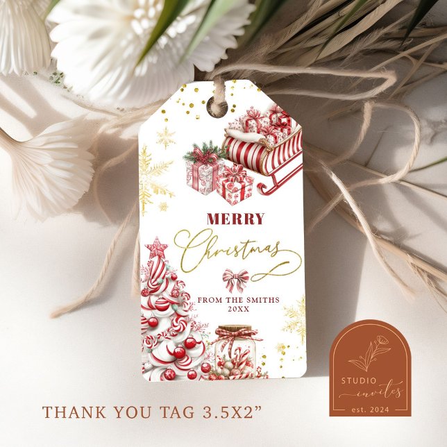 Étiquettes Cadeaux Noël Bonbons à la Menthe (Créateur téléchargé)