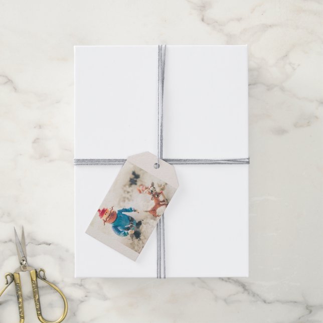 Étiquettes cadeaux Pals du Pôle Nord (Avec de la ficelle)