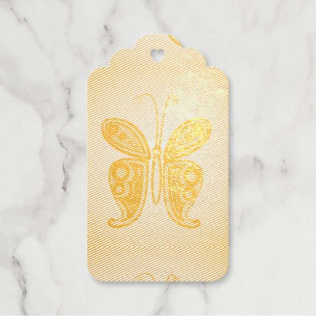 Étiquettes Cadeaux Papillon (Recto)