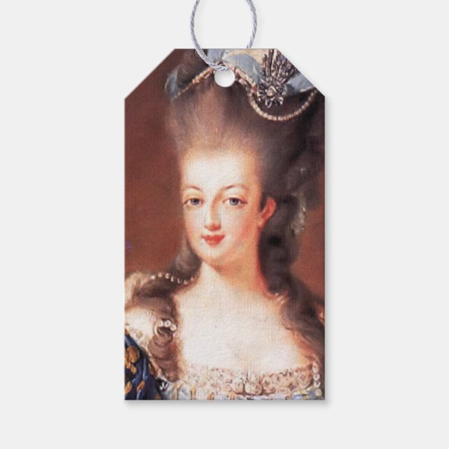 Étiquettes Cadeaux Paris Marie Antoinette Français (Devant)