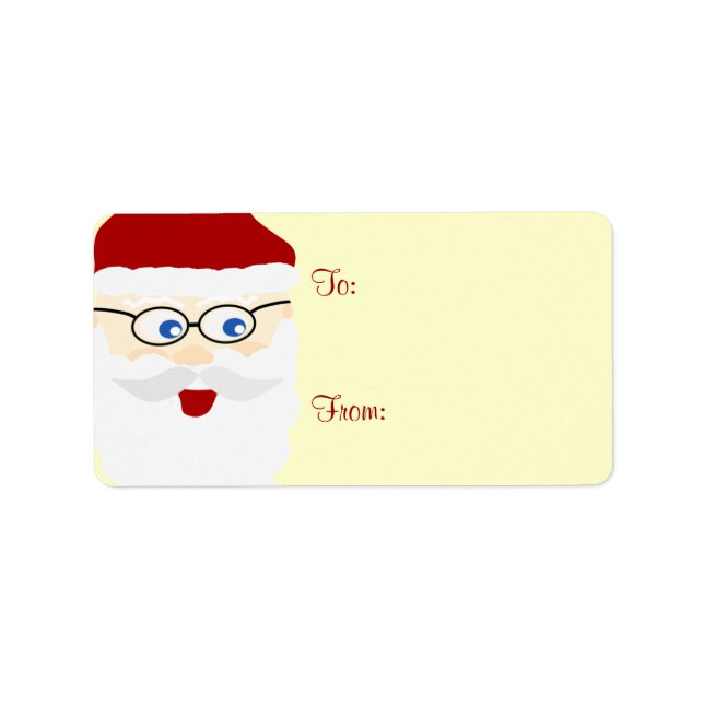 Étiquettes cadeaux père Noël (Devant)