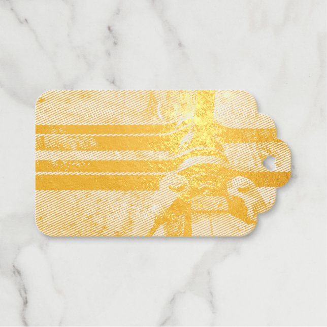 Étiquettes Cadeaux pont forestier d'hiver (Recto (horizontal))