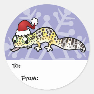 Étiquettes Cadeaux pour Lézard Gecko Léopard de No