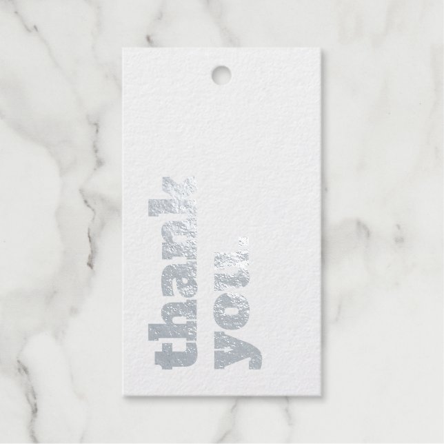 Étiquettes Cadeaux Prix d'entreprise minimaliste simple du Merci (Recto)