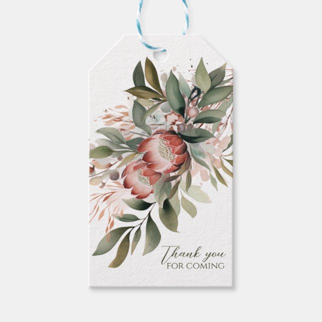 Étiquettes Cadeaux Protea (Devant)