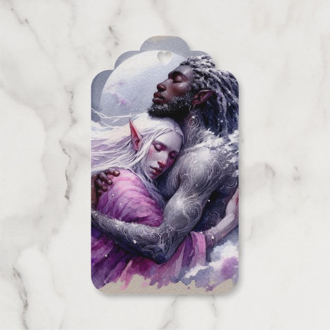 Étiquettes Cadeaux Quaraun & BoomFuzzy - Embrasser (Verso)