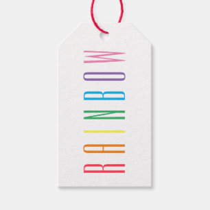Étiquettes cadeaux RAINBOW