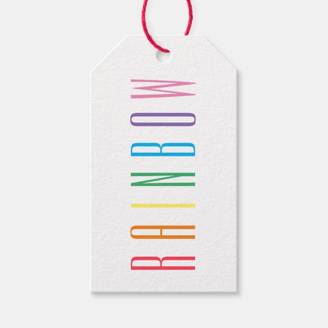 Étiquettes cadeaux RAINBOW (Devant)