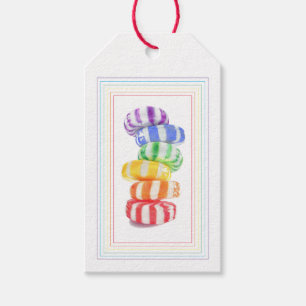 Étiquettes cadeaux RAINBOW CANDY