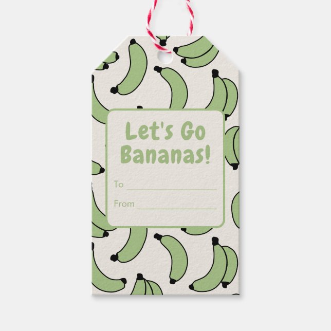 Étiquettes Cadeaux Sage Parade Banane (Devant)