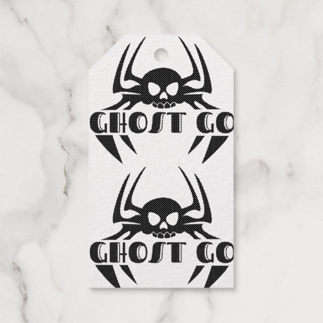 Étiquettes Cadeaux Saison Éffrayante de Ghost Go (Verso)