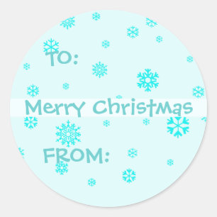 Étiquettes cadeaux Snowflake