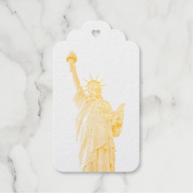 Étiquettes Cadeaux Statue de la liberté (Recto)