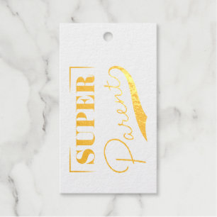 Étiquettes Cadeaux Super parent